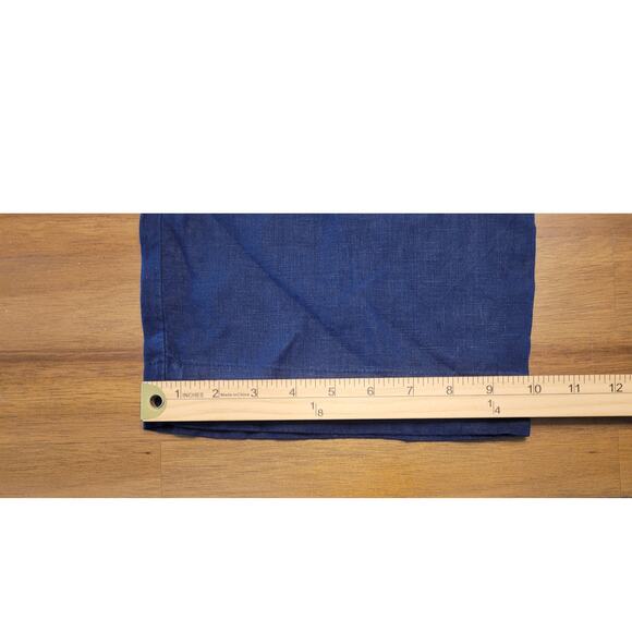 Charter Club Women’s 100% Linen Wide Leg Pants Blue Pull-On Sz L NWOT - Picture 8 of 9